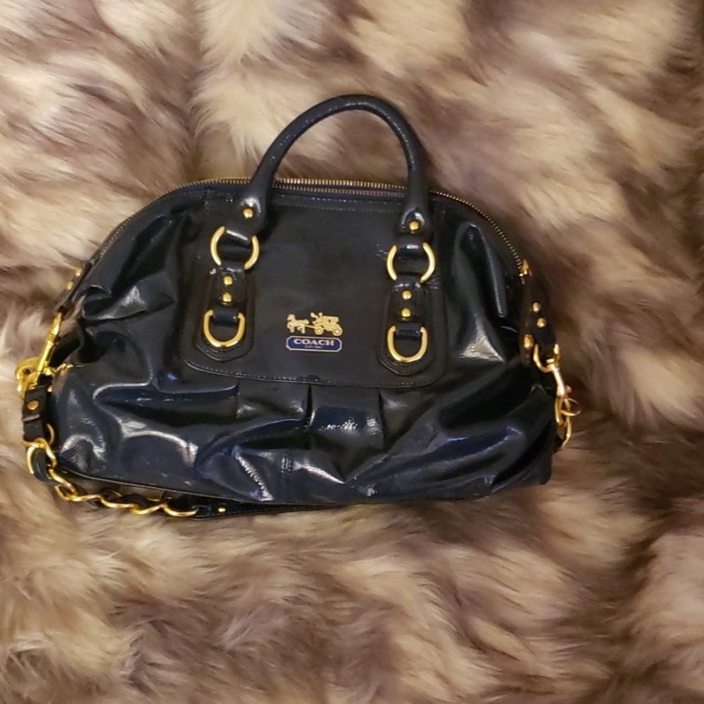 Navy blue satchel